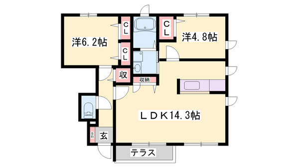 シャーメゾンアミト・マーネの物件間取画像